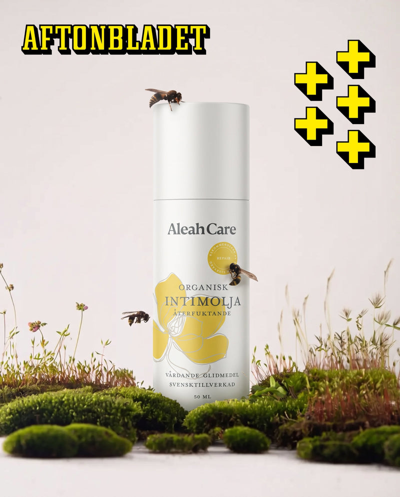 Fem plus i Aftonbladet – högsta betyg till Aleah Cares Intimolja Repair!
